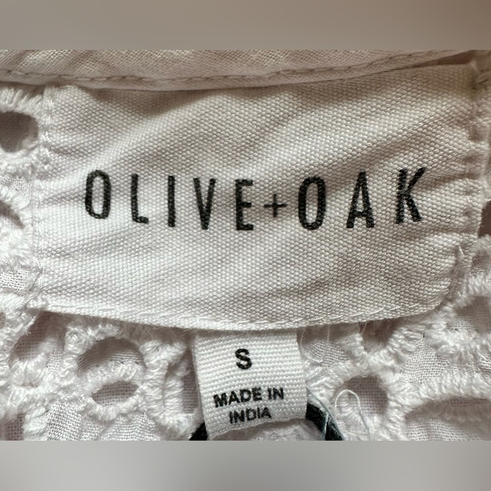 Olive + Oak White Eyelet Dress NWOT - Picture 6 of 8